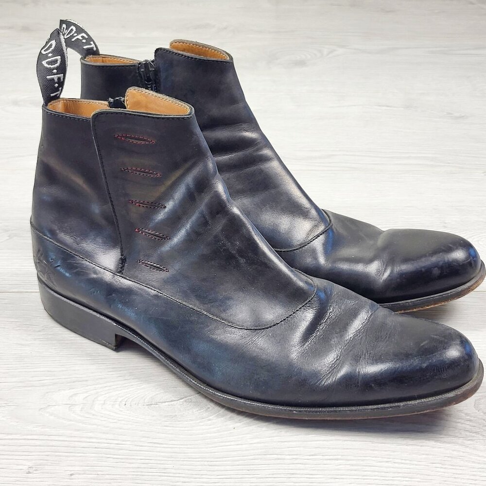 John Fluevog Twin Turbine 1611 First Avenue Classy Spat Zipper Boots. Size 9